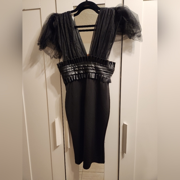Little Black Tulle Dress - Picture 2 of 4